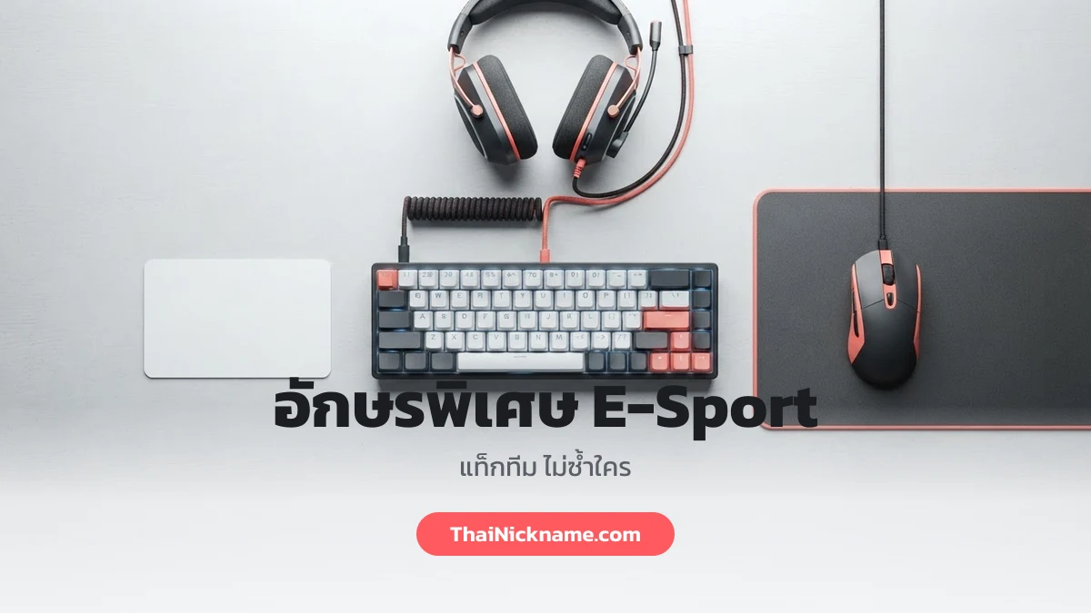 อักษรพิเศษ E-Sport ชื่อในเกม