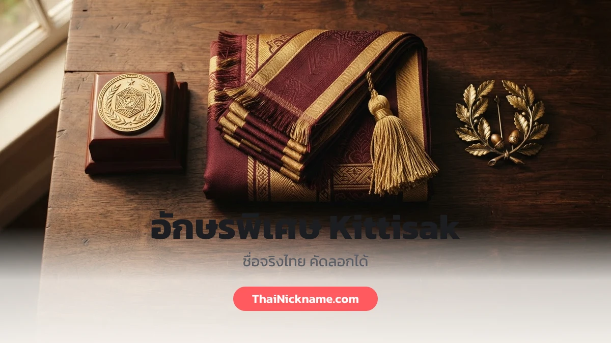 อักษรพิเศษ Kittisak ชื่อในเกม