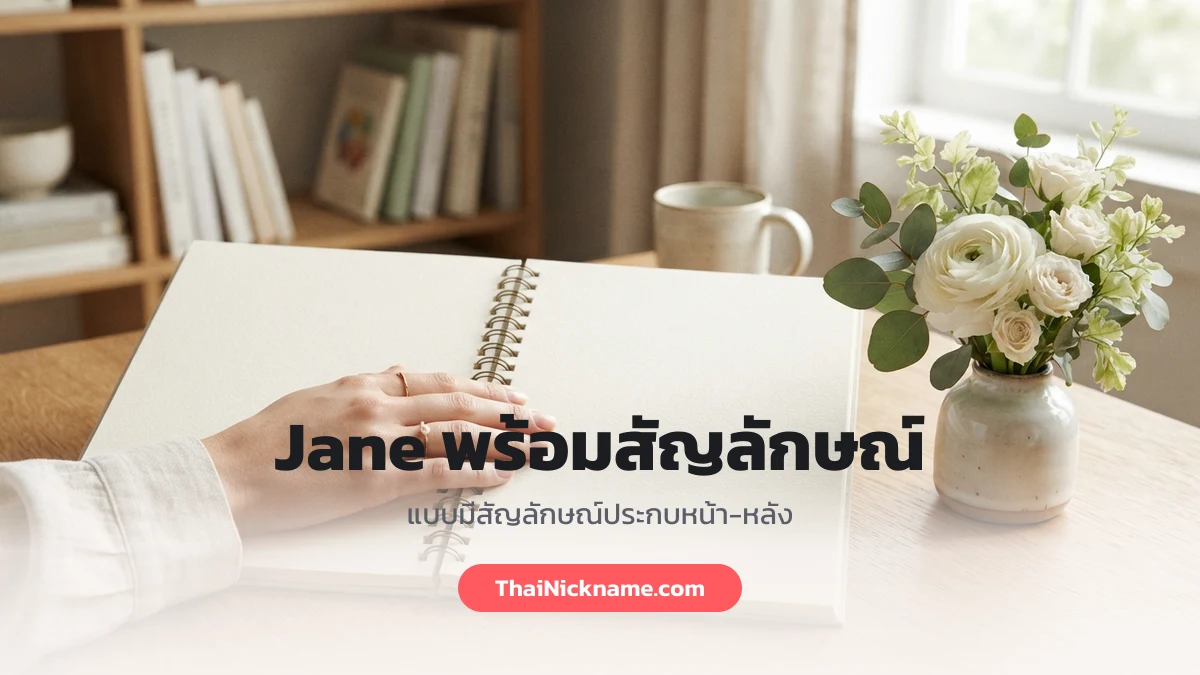 Jane พร้อมสัญลักษณ์สายหวาน