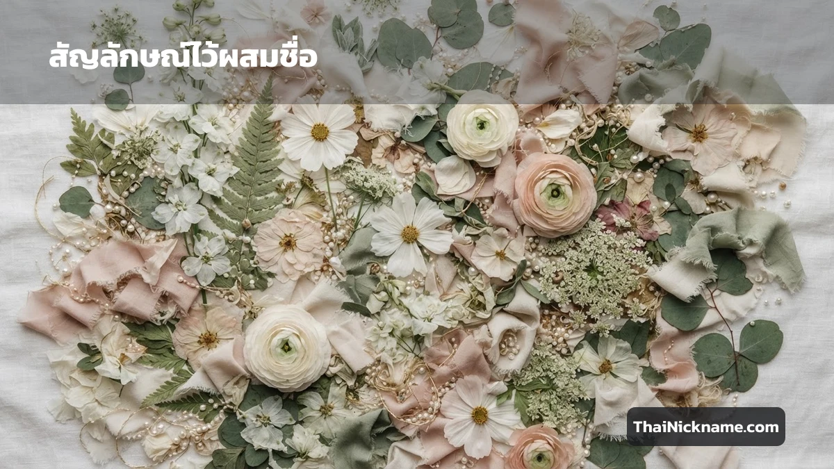 สัญลักษณ์สายหวานสำหรับผสมชื่อ